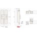 Скрытая петля CEAM 1130 3D регулируемая замак 134х24, латунь