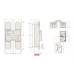 Скрытая петля CEAM 1131 3D регулируемая замак 160х32, бронза